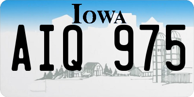 IA license plate AIQ975