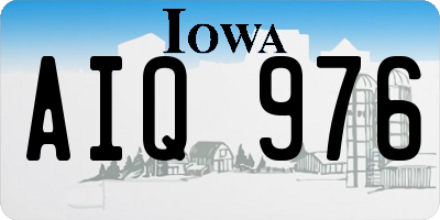IA license plate AIQ976