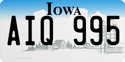 IA license plate AIQ995