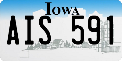 IA license plate AIS591