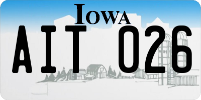 IA license plate AIT026