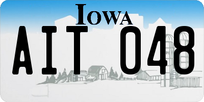 IA license plate AIT048