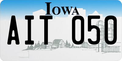 IA license plate AIT050