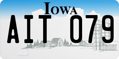IA license plate AIT079