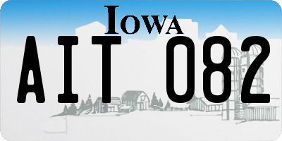 IA license plate AIT082