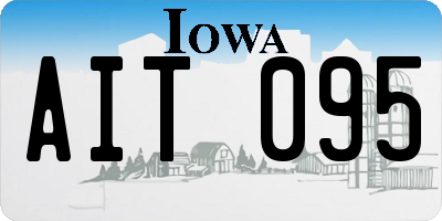 IA license plate AIT095