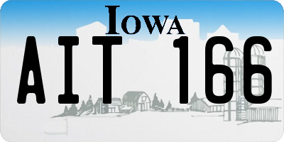 IA license plate AIT166