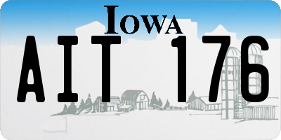 IA license plate AIT176
