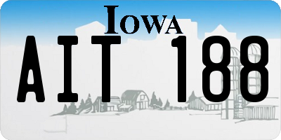 IA license plate AIT188