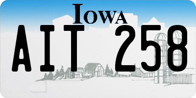 IA license plate AIT258