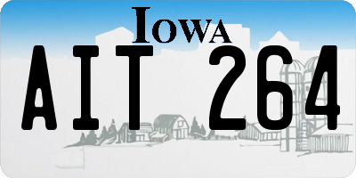 IA license plate AIT264