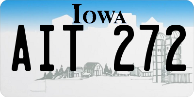 IA license plate AIT272