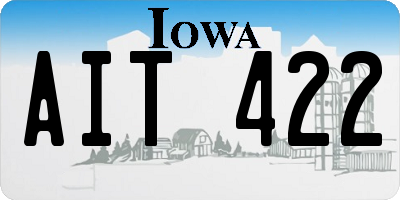 IA license plate AIT422