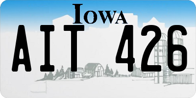 IA license plate AIT426