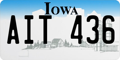 IA license plate AIT436