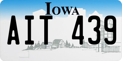 IA license plate AIT439