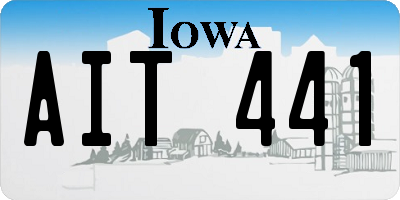 IA license plate AIT441