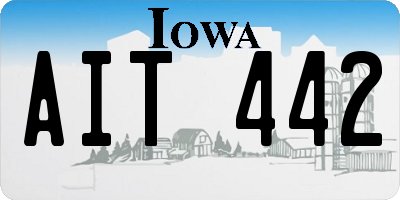 IA license plate AIT442
