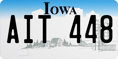 IA license plate AIT448