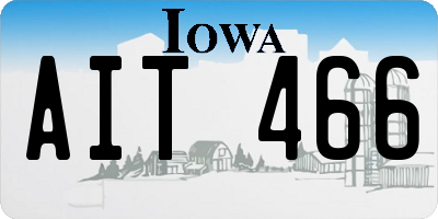 IA license plate AIT466