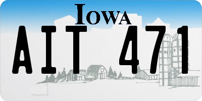 IA license plate AIT471