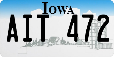 IA license plate AIT472