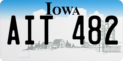IA license plate AIT482