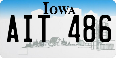 IA license plate AIT486