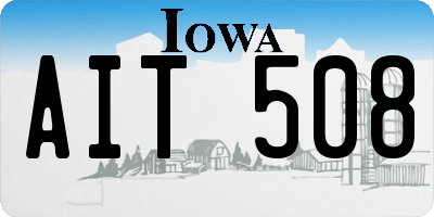 IA license plate AIT508