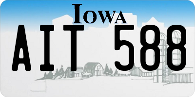 IA license plate AIT588