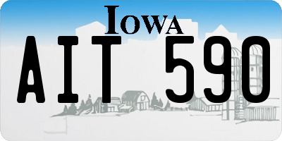 IA license plate AIT590