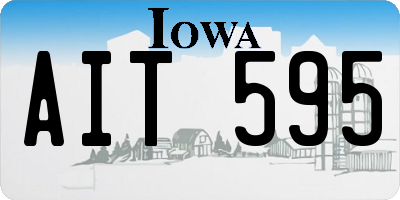 IA license plate AIT595
