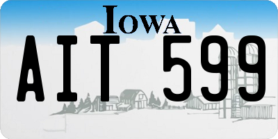 IA license plate AIT599