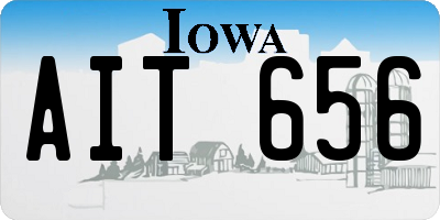 IA license plate AIT656