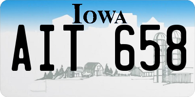 IA license plate AIT658