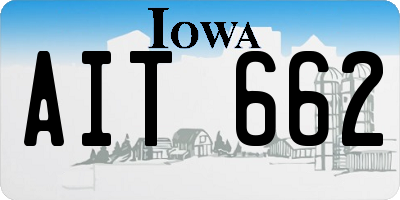 IA license plate AIT662