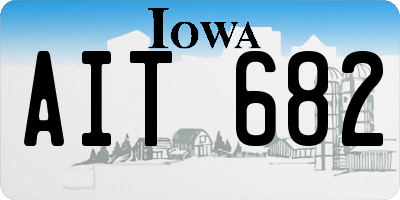 IA license plate AIT682