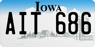 IA license plate AIT686