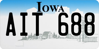IA license plate AIT688