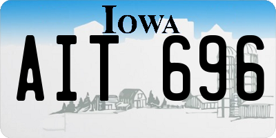 IA license plate AIT696