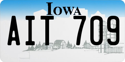 IA license plate AIT709