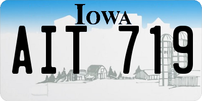 IA license plate AIT719