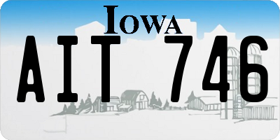 IA license plate AIT746
