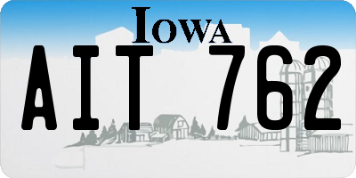 IA license plate AIT762