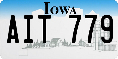 IA license plate AIT779