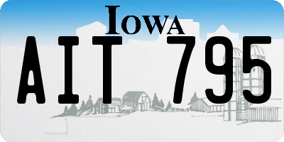 IA license plate AIT795