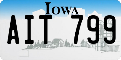 IA license plate AIT799