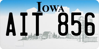 IA license plate AIT856