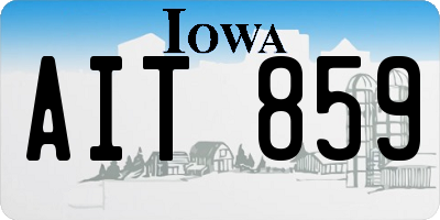 IA license plate AIT859