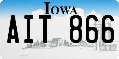 IA license plate AIT866